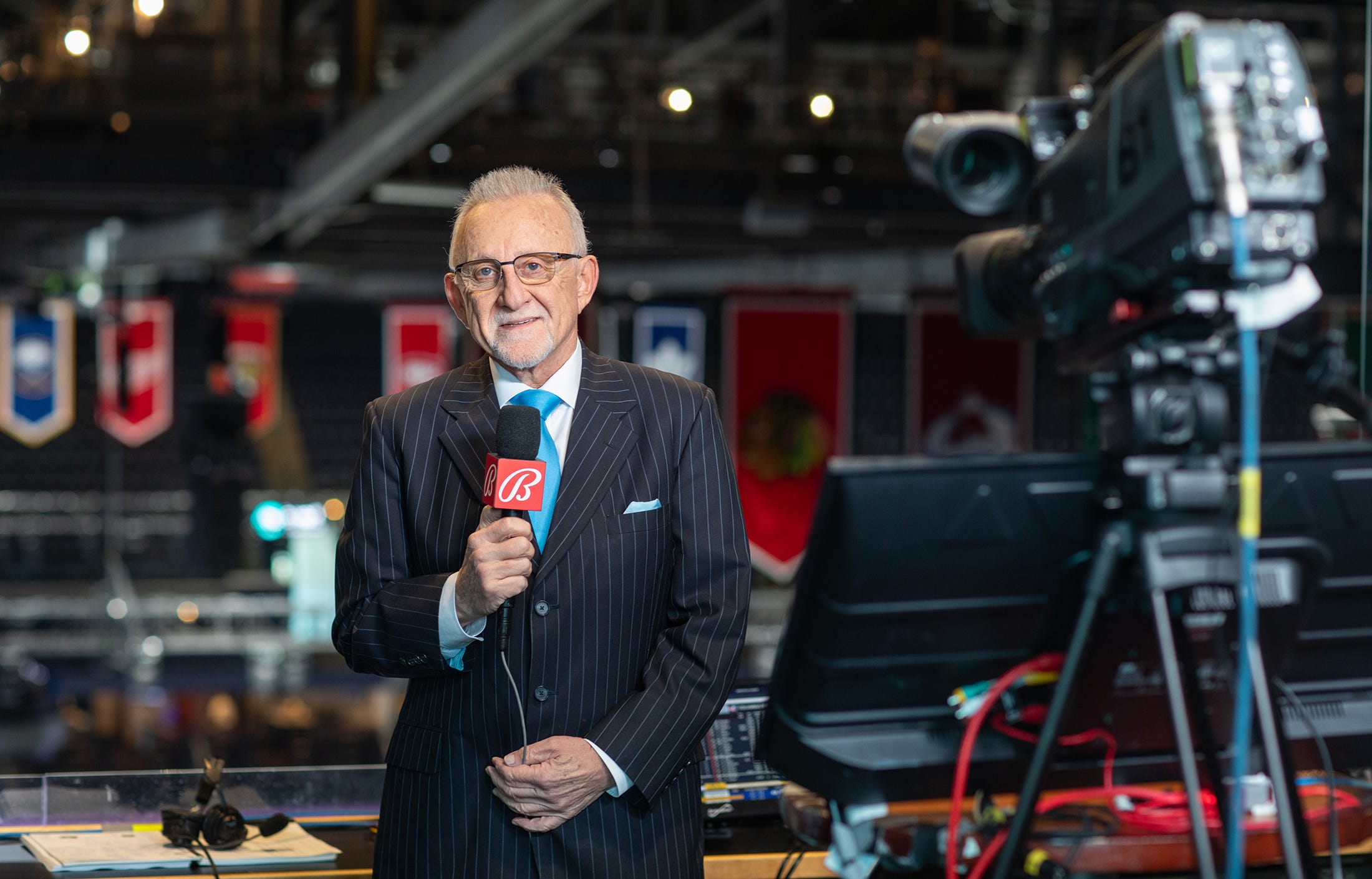 Longtime Columbus Blue Jackets announcer Jeff Rimer will retire at the end of the 2023-24 season. (Photo by Tim Johnson)