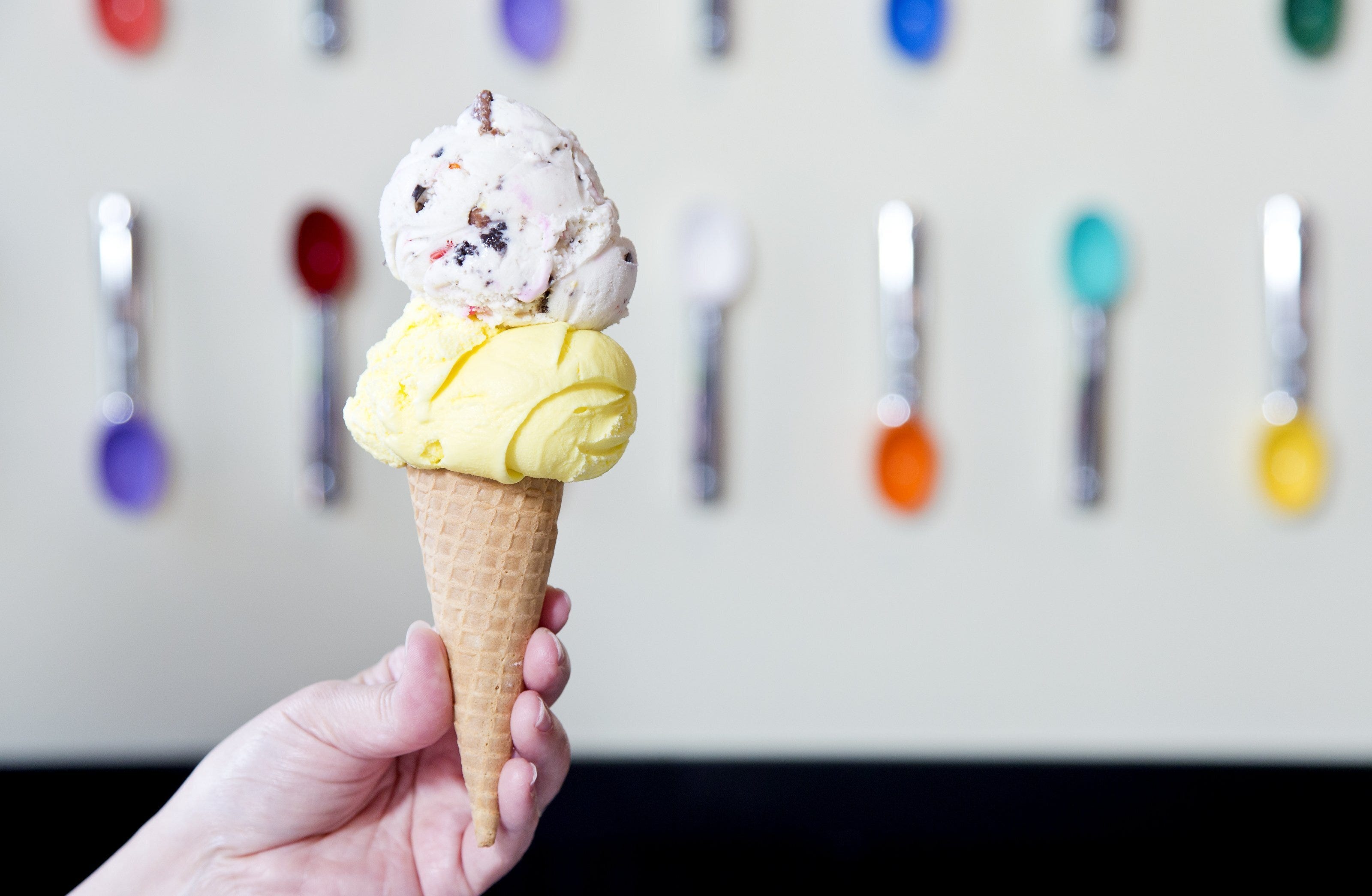 Johnson's Real Ice Cream offers a variety of tasty treats, including seasonal favorites.