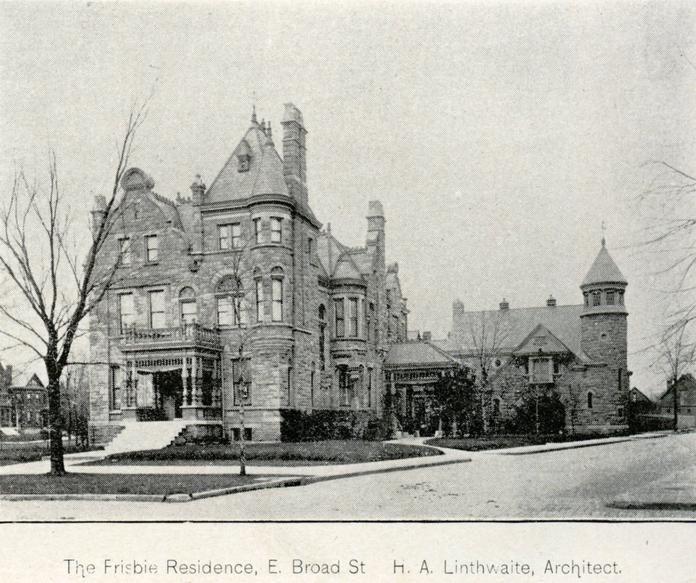 Schumacher Mansion on East Broad Street in Columbus, circa 1897